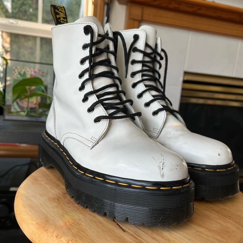 Jadon Boot Smooth Leather Platforms